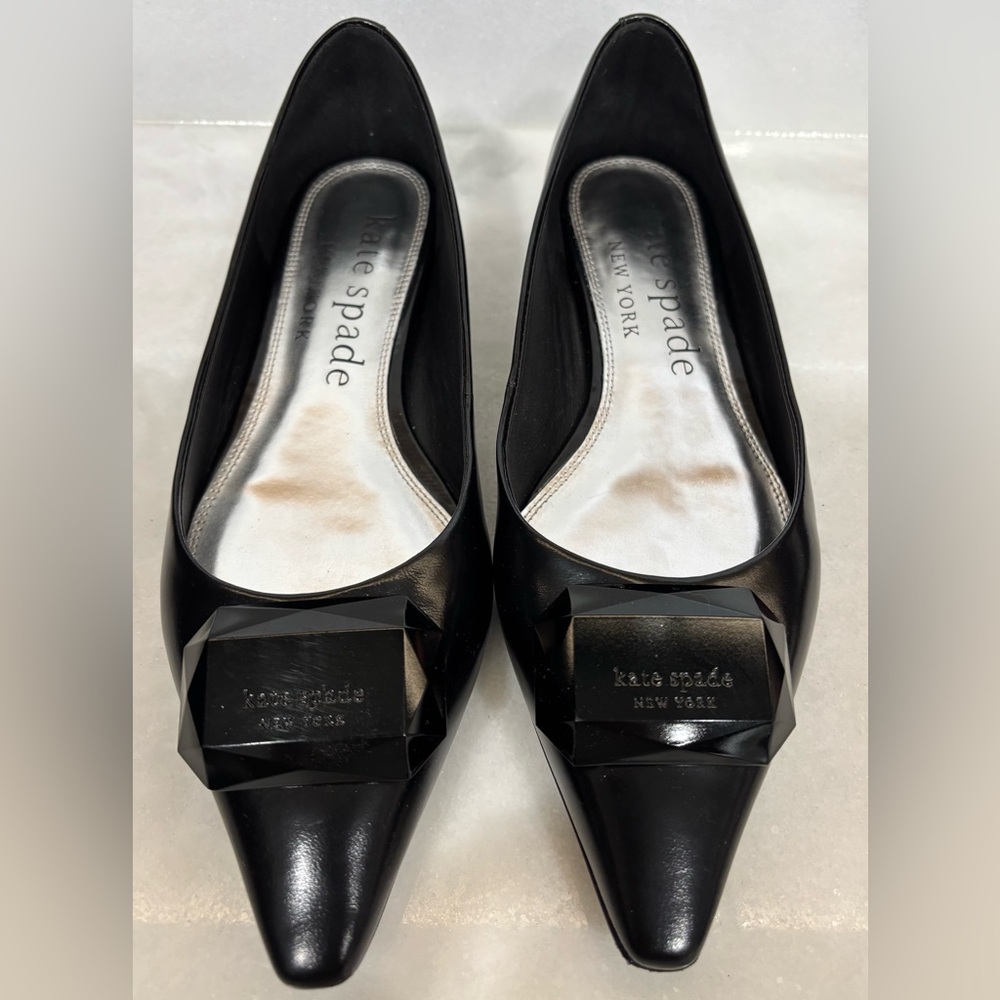 Kate Spade Black Heels with Embellishment